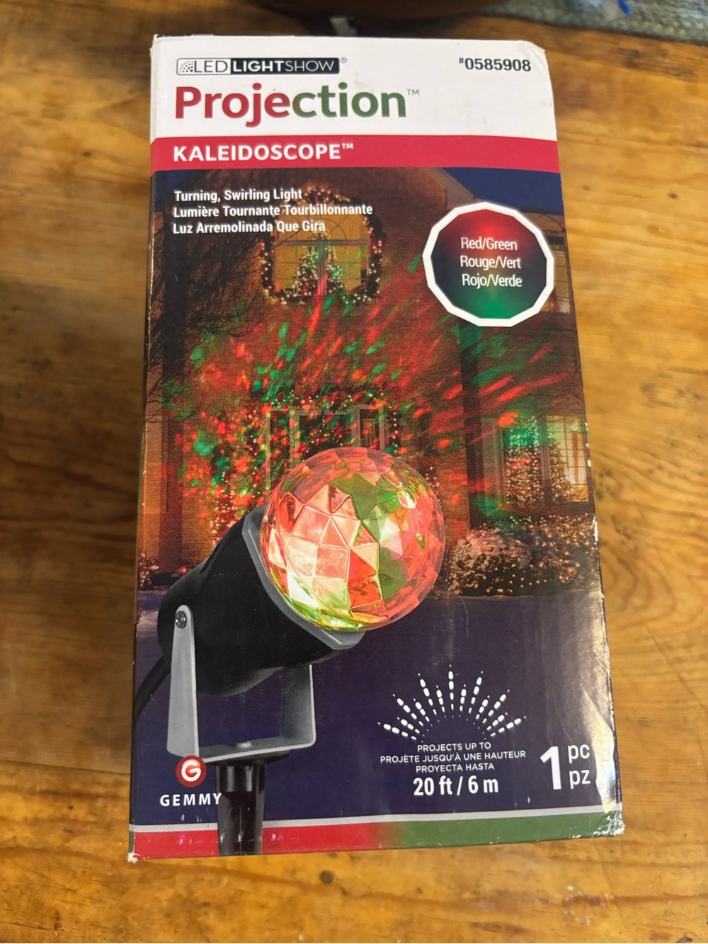 LED Light Show Projection Kaleidoscope Christmas lights nwt- Red/Green